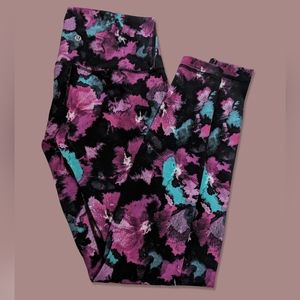 Lululemon floral pattern yoga pants